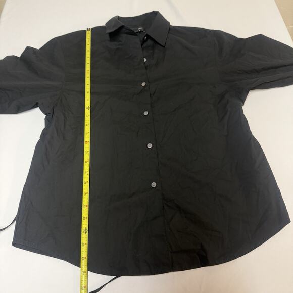 Banana Republic Cotton Shirt Long Sleeve Tie Waist Button Blouse Womens XS NWT - Picture 12 of 15